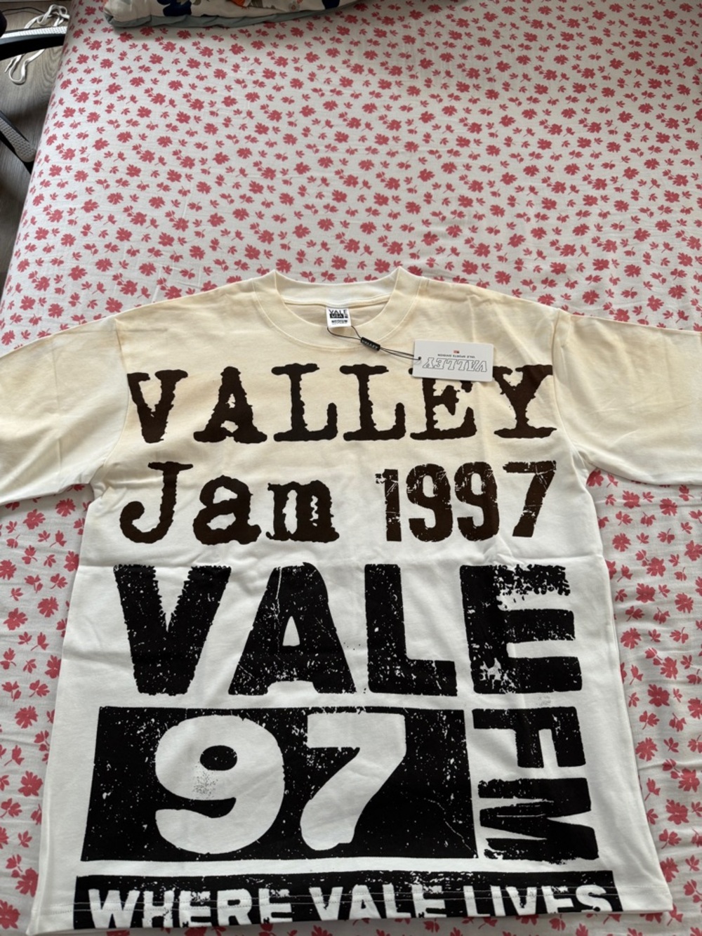 VALLEY Jam 1997 Graphic Short Sleeve Tee - Cream/Black